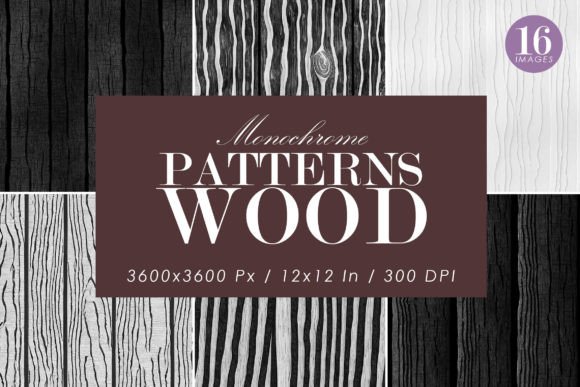 Black White Wood Patterns Set 1: Seamless Texture Power for Modern Designers