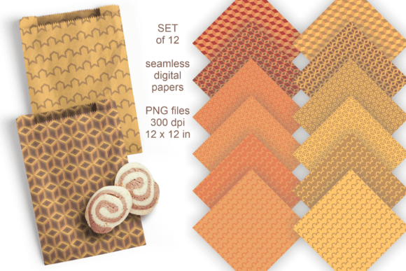 Fall Orange Yellow Blocks Forms Patterns