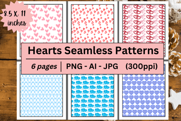 Hearts Seamless Patterns Backgrounds: Strategic Design Assets for Purpose-Driven Creators