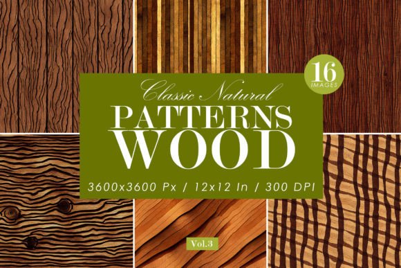 Natural Wood Patterns Set 3