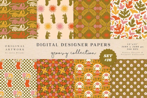 Positivity Digital Papers Patterns