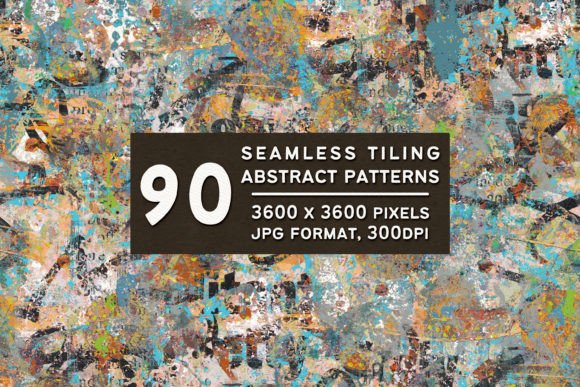 Seamless Tiling Abstract Art Patterns: A Practical Resource for Designers, Crafters, and Print Professionals