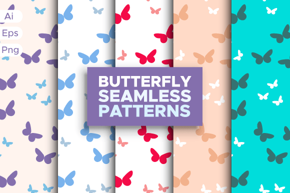 Small Butterfly Seamless Patterns Bundle: Elevate Your Creative Projects with Timeless Elegance
