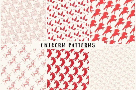 Unicorn Seamless Patterns Digital Papers